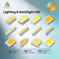 LED SMD 2835 Rojo de Doble Chip de Alta Luminosidad para Iluminación de Cultivo de Plantas, Señalización e Indicadores, Cable Dorado, Fábrica OEM
