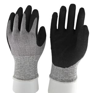 Guantes DE TRABAJO resistentes a cortes recubiertos de arena de nitrilo industrial Nivel de corte F Guantes DE TRABAJO protectores Guantes de mano de seguridad resistentes - Product Image 3