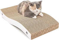 Chat Scratcher Carton Chat Scratch Pad avec Premium Scratch Textures Design Durable Cat Scratching Pad Réversible