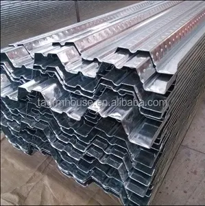 Meilleur prix type de queue d'aronde plancher portant la feuille de pont en métal ondulé ignifugé revêtement de plancher en acier de placage de Zinc-aluminium