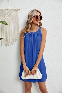 Robe <span class=keywords><strong>de</strong></span> plage sans manches en crochet ajouré, coupe trapèze mi-longue, respirante, en polyester/coton, avec dentelle et col rond, pour <span class=keywords><strong>femme</strong></span>, idéale comme <span class=keywords><strong>cache</strong></span>-<span class=keywords><strong>maillot</strong></span> <span class=keywords><strong>de</strong></span> <span class=keywords><strong>bain</strong></span> (ODM/OEM) - Product Image 4