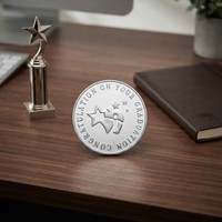 Pièce de monnaie en zinc de collection, plaquée, ronde, à thèmes floraux et musicaux, médaille de défi de remise des diplômes pour l'honneur scolaire