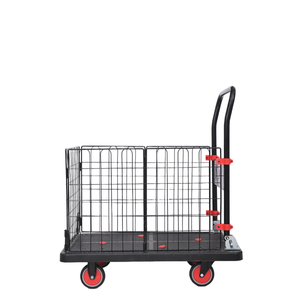 Carrello Pieghevole per Trasporto Pesante con Ruote in PU per Casa, Magazzino e Officine - Product Image 5