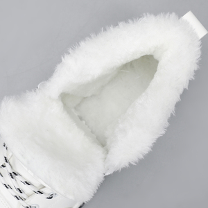 <span class=keywords><strong>Botines</strong></span> de Invierno para <span class=keywords><strong>Mujer</strong></span>, Parte Superior de Cuero Artificial, Suela de TPR Antideslizante, Forro de Felpa Acolchado y Cálido - Product Image 5