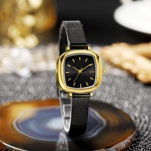 Reloj de pulsera de cuarzo para mujer con esfera cuadrada pequeña y correa de malla fina - Product Image 2