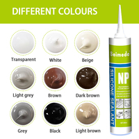 Mastic silicone neutre transparent anti-UV pour fenêtres et portes, étanche et résistant aux intempéries, pour la construction
