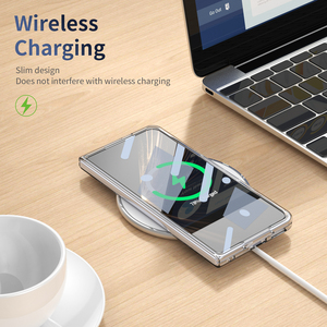 Funda Transparente Antiamarilla con Cubierta Plegable, Soporte Magnético Giratorio de 360° N52, Cristal Templado, <span class=keywords><strong>Carga</strong></span> Inalámbrica para Teléfono Honor - Product Image 3