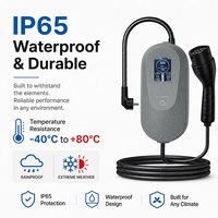 Chargeur EV portable monophasé universel 7 kW, station de charge EV AC intelligente, étanche IP65, plug-and-play, pour véhicules électriques chinois BYD NIO