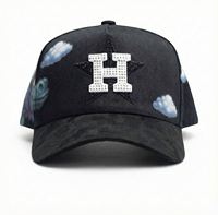 Petjes OEM Custom Rhinestone Originele Junior H Caps Gorra Petjes Jubileumcollectie Zwarte 5-Panel Baseball Petjes 31 Petjes met doos