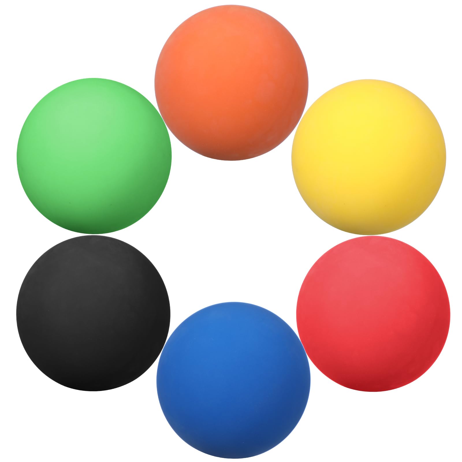 PINJIAN Colorful 6cm Diameter Rubber Squash Ball for Gym Use & Massage