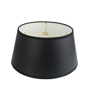 การออกแบบใหม่ร้อนขายสีดำโป๊ะสำหรับโคมไฟตั้งโต๊ะ