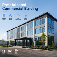 Solution clé en main pour immeuble de bureaux commercial en acier, directement de l'usine, conception BIM 3D complète, retour sur investissement rapide, structure métallique