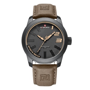 Montre sport à quartz NF9202L pour homme, grand cadran de 46 mm, 3 aiguilles, luminescente, étanche, bracelet en cuir, montre-bracelet de style business - Product Image 5