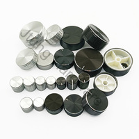 Boutons de potentiomètre en aluminium Jtung pour pédale d'effet de guitare 6 mm 6,35 mm, boutons de commande pour DJ, mixeur, boutons pointeurs
