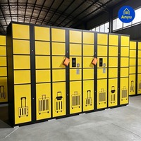 Casier de rangement intelligent pour bagages avec paiement sans argent liquide et en espèces Nayax pour aéroports, gares et espaces publics