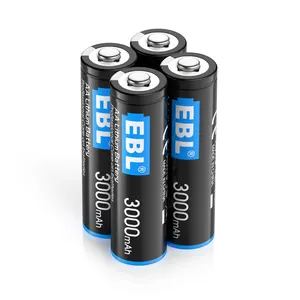 防漏三双安EBL锂铁干式3000毫安时1.5伏AAA 1200毫安时电池组AA电池