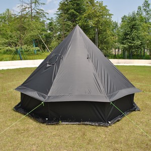 LIHENG Tente d'achat à guichet unique 8 personnes grand espace Tente de château familial respirant et coupe-vent pour le camping, la randonnée et les voyages - Product Image 1