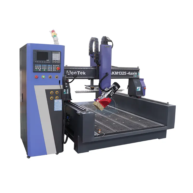 1325เราเตอร์ CNC 4แกนเครื่องแกะสลักไม้แบบแกว่งหมุนแกนหมุน ATC CNC เราเตอร์สำหรับไม้