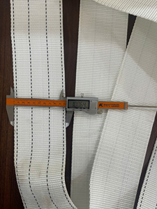 Sangle en polyester de 10 cm, blanche, haute résistance, sangle de levage industrielle et ceinture de fixation de cargaison - Product Image 6