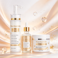 Coffrets de Soins Anti-Âge Luxueux OEM pour Adultes – Sérum Éclaircissant Naturel à la Niacinamide, Collagène et Acide Salicylique à Base de Plantes