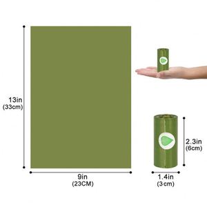 ถุงเก็บอุจจาระสุนัข HDPE ขนาด 9*13 นิ้ว ย่อยสลายได้ พร้อมกลิ่นหอม - Product Image 4
