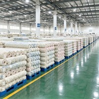 Tissu en microfibre tissé uni sur mesure, 100 % polyester, anti-boulochage, 100 GSM, poids moyen, largeur 98 pouces, fil 68x68 75D pour rideaux