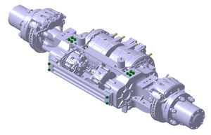 มอเตอร์ PMSM ขับเคลื่อนล้อหลังแบบใหม่คุณภาพระดับ OEM สำหรับรถบัส 7 เมตร - Product Image 3