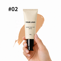 Fond de Teint Liquide Naturel Léger SPF 55 40g pour Maquillage OEM, Correcteur Teint Clair avec Protection Solaire, Marque Privée