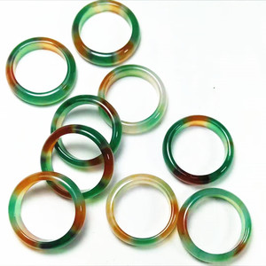 Bague en Jade 6mm, Anneaux en Cornaline, Bijoux pour Femmes, Anneaux en Cristal de Cornaline Lisse, Délicat, Coloré et Lumineux, Anneaux en Jade <span class=keywords><strong>Buma</strong></span> pour Femmes - Product Image 5