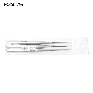 KADS Juego de 3 Pinceles Ultrafinos para Decoración de Uñas, Plateados, para Dibujar, Pintar, Acrílico, para Dibujar Líneas - Product Image 5