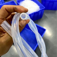 Tube en silicone de qualité alimentaire, résistant aux hautes températures, transparent, résistant à l'usure, inodore, flexible, résistant et souple