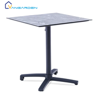 Ensemble table et chaises pliantes en plastique imitation bois pour extérieur, haute qualité, cadre en aluminium léger, résistant aux UV, mobile, idéal pour les pique-niques