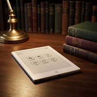 Grosir Ereader E Ink 6 Inci RTOS Pembaca Ebook Layar Bebas Silau 212PPI Lampu Terintegrasi Slot Kartu TF yang Dapat Diperluas