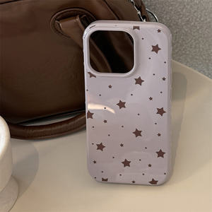Funda de teléfono de TPU con estampado de estrellas rosas Kawaii estilo Ins para <span class=keywords><strong>iPhone</strong></span> 17 16 15 14 <span class=keywords><strong>13</strong></span> 12 Pro Max para mujeres niñas fundas de teléfono bonitas Kawaii - Product Image 4