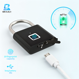 Wiederauf ladbare schlüssel lose Finger abdrucks perre mit Not-Morsecode-Entriegelung funktion, wasserdichtes Vorhänge schloss aus Zink legierung - Product Image 5