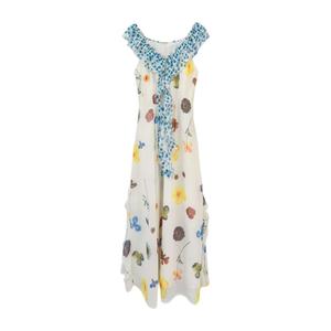 French Style Printed Dress Spaghetti Strap Floral Print Long Dress For Holiday Celebration Casual Wear - Product Image 5