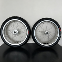 Roues Supermoto légères 17 pouces Surron Light Bee X, moyeux CNC 7075, pneus de rue à haute adhérence, Plug & Play, jeu de roues pour vélo électrique