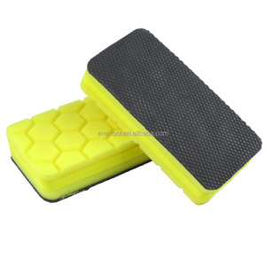 EVERTOOL Tampon de nettoyage pour detailing automobile Hex-logic, applicateur de polissage manuel, éponge de nettoyage, tampon d'argile pour éliminer les contaminants sur la peinture - Product Image 1