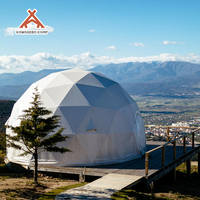 Kawagebo Kamp (KK) 8M Tente dôme géodésique de luxe en PVC personnalisée pour exposition, salon professionnel, serre, glamping et hôtel igloo