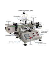 Machine de remplissage de liquides à pompe magnétique LT-MPF4B avec contrôle de vitesse indépendant pour boissons, lait, sauces, vin, parfums