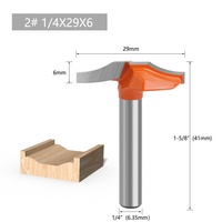 Juego de Brocas de Fresado CNC de 1/4 de Pulgada, Herramienta de Carpintería de Carburo, Cuchillo de Encaje Recubierto, Cortador de Fresado de Madera