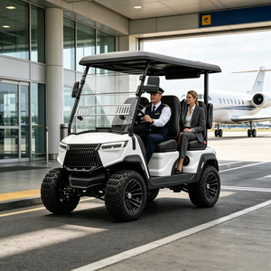 Carrito de Golf Eléctrico para Jardín y Parque, con Suspensión de Doble Horquilla, para Uso en Carreteras No Públicas, con Certificación DOT, CE y EEC - Product Image 1