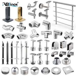<strong>Handrail</strong> Hardware Fittings 304 316 Stainless Steel Railing Pipe Connector <strong>Handrail</strong> Elbow For Stair Balcony Railing Accessories - Product Image 1