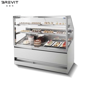 Vitrine Réfrigérée à Angle Droit à 2 Niveaux avec Refroidissement par Air et Désembuage LED pour <span class=keywords><strong>Supermarché</strong></span>, Congélateur/Refroidisseur, Présentoir à Gâteaux - Product Image 5