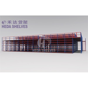 המכירה הטובה ביותר חנות ריסוק מערכת אחסון מחסן מתלה קומה שנייה מזנין פלדה כבד - Product Image 5