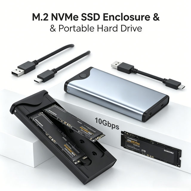 Best M.2 NVMe/SATA SSD Enclosure Guide for 2026