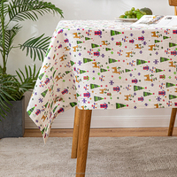 Nappe rustique classique Village imprimé coton lin tissu couverture de Table ferme décoration Rectangle pour cuisine salle à manger