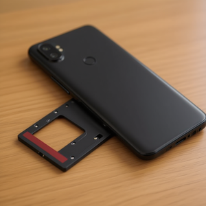 Tiroir pour carte SIM pour Xiaomi Mi 10 Lite, design noir face à l'écran - Product Image 2