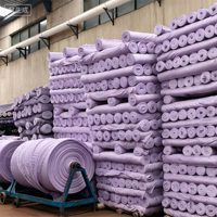 Tissu en microfibre polyester brossé teint et gaufré sur mesure, anti-abrasion, pour draps, protège-matelas et textiles de maison