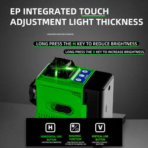 Niveau laser vert 16 lignes 520 Nm de qualité industrielle avec trépied et télécommande pour utilisation en extérieur - Product Image 5
